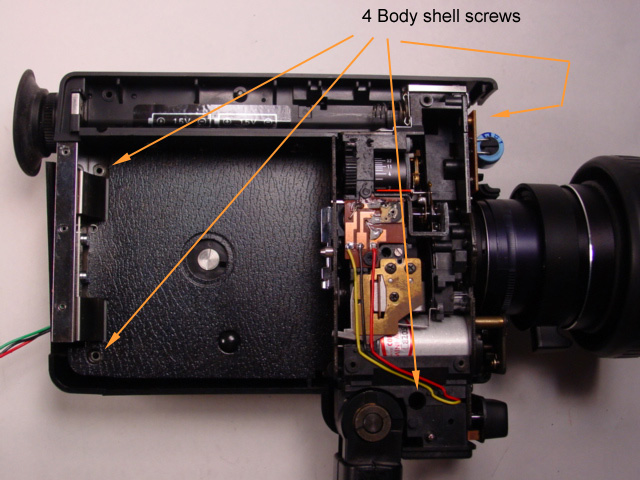 Minolta: how to open XL-401/601 and lubricate a squealing noise - Super8wiki